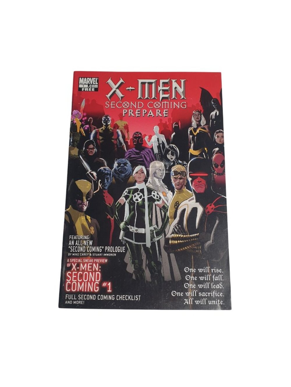 X Men Second Coming Prepare 1 April 2010 Comic Book Collector Bagged Boarded
